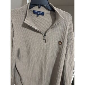 Jimmy Sanders Xxl Tan Quarter Zip Pullover